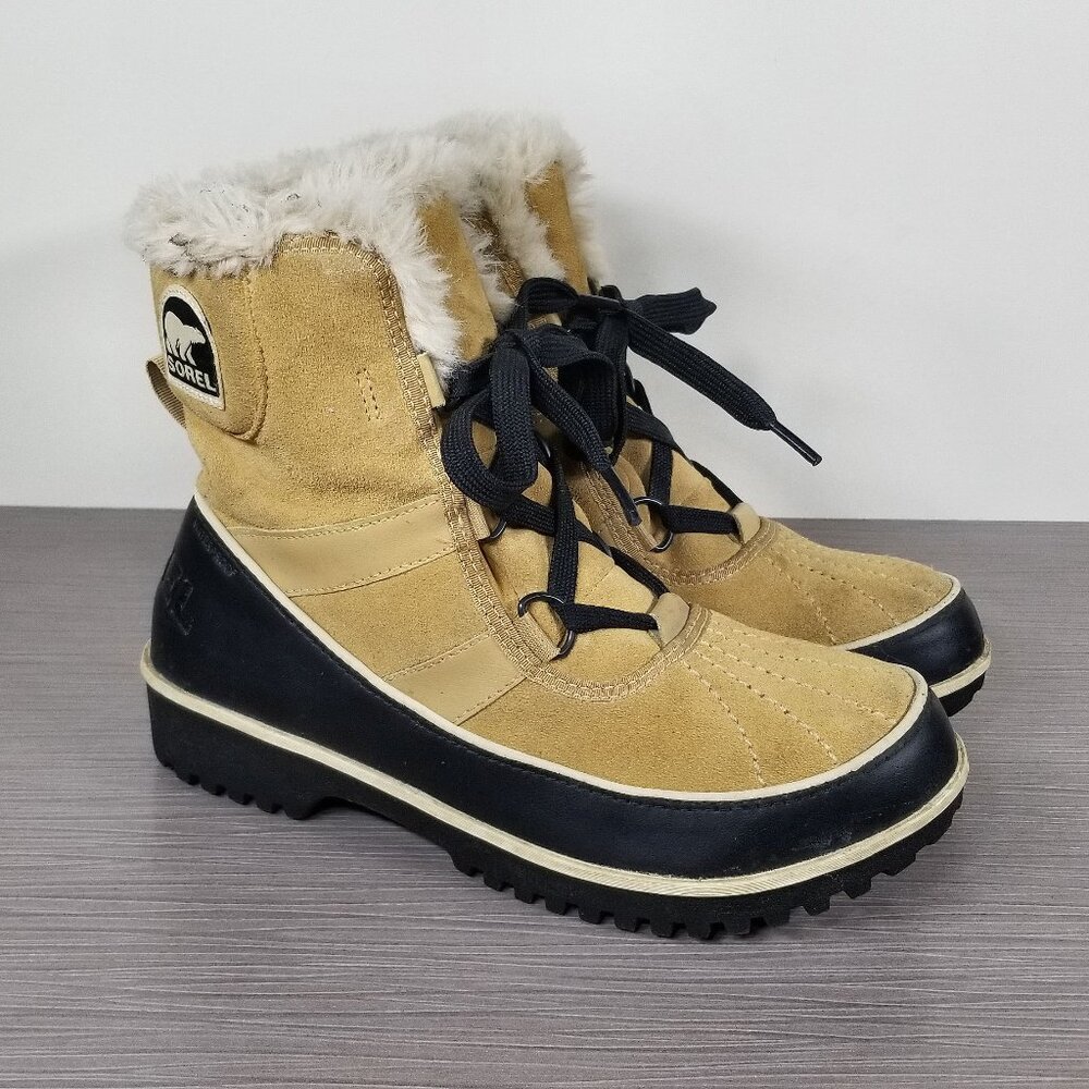 Sorel Tivoli II Waterproof Boot, Curry Suede, Womens Size 7.5 / 38.5